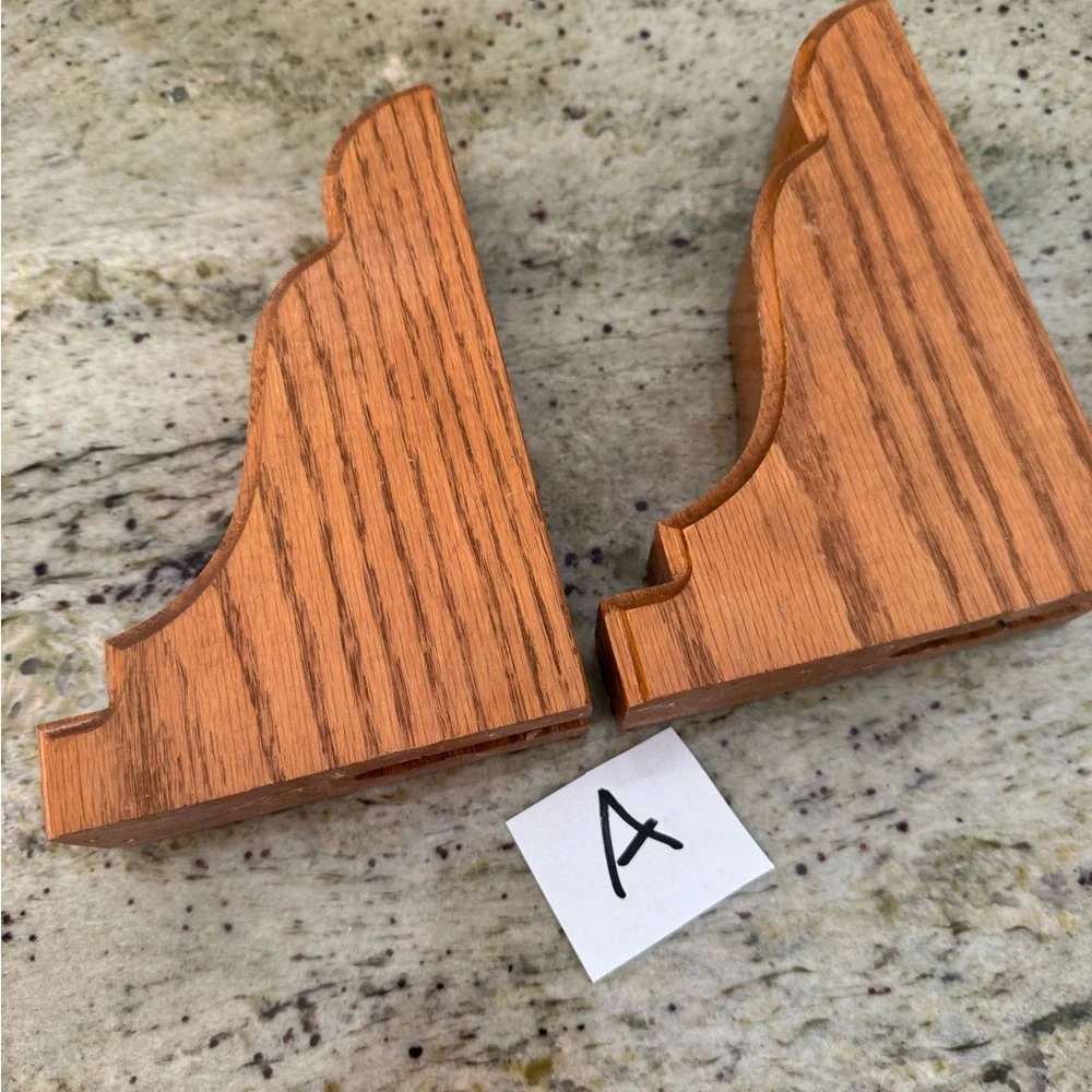 Several sets of Wood Grain Tan Decorative Wall Corbels or Shelf braces - Pair